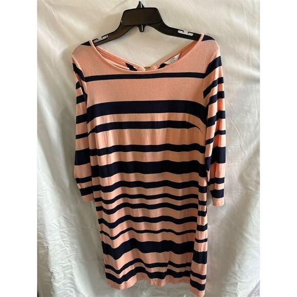 Crown & Ivy Women's Striped Bell Sleeve Dress Size Small Multicolor Casual - Picture 1 of 5